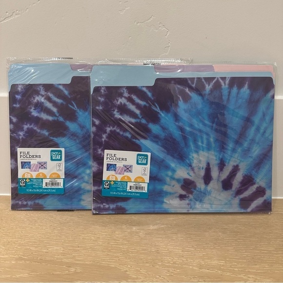 Pen+Gear Tie Dye Folders, 12 Count Bundle - Picture 1 of 6